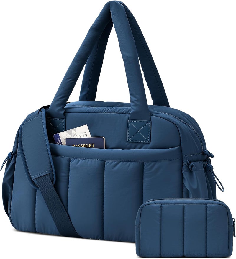 oscaurt Gym Bag for Women Lightweight Duffle Bag for Travel with Toiletry Pouch Water Resistant Carry On Weekender Overnight Duffel - Image 1